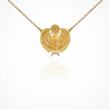 Load image into Gallery viewer, Scarab Necklace Gold