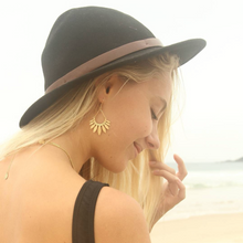 Load image into Gallery viewer, Carissa Earrings Gold - Temple of the Sun Jewellery