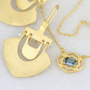 Lilu Earrings Gold - Temple of the Sun Jewellery